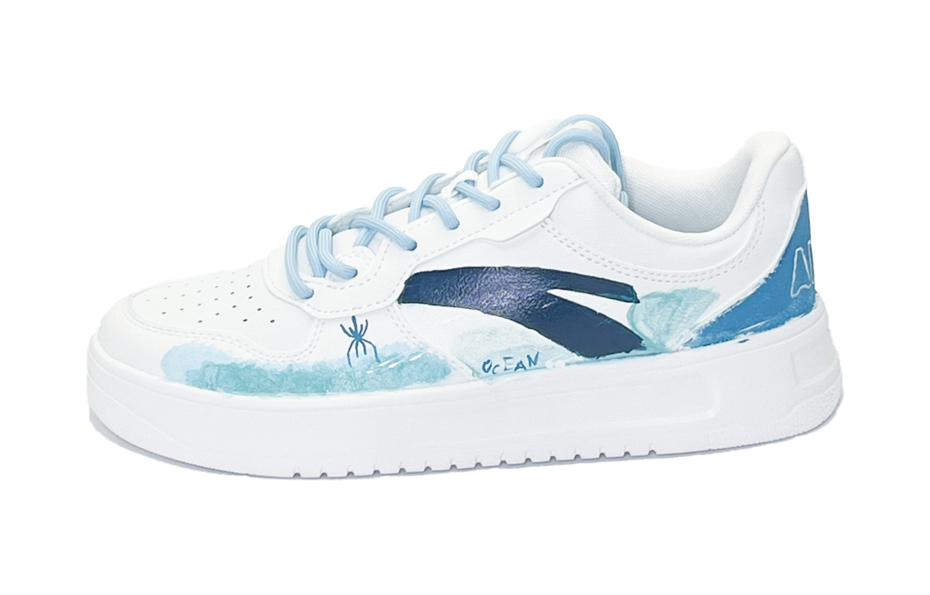 ANTA Кроссовки для скейтбординга с нескользящей амортизацией и износостойкостью, мужские, сине-белые
ANTA Кроссовки для скейтбординга с нескользящей амортизацией и износостойкостью, мужские, сине-белые