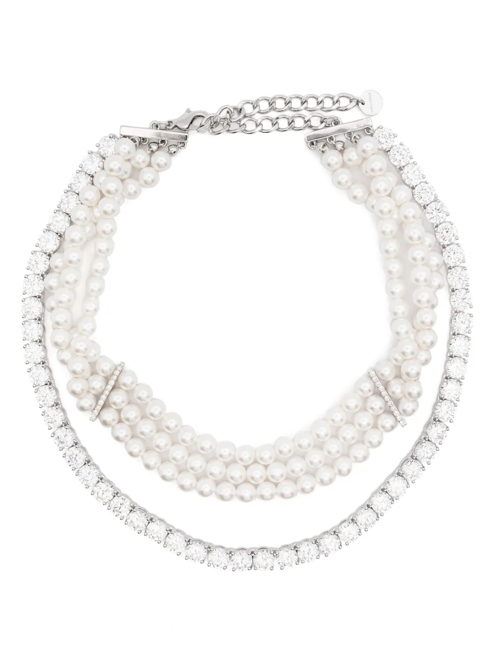 Колье с искусственным жемчугом Self-Portrait, серый
Колье с искусственным жемчугом Self-Portrait, серый