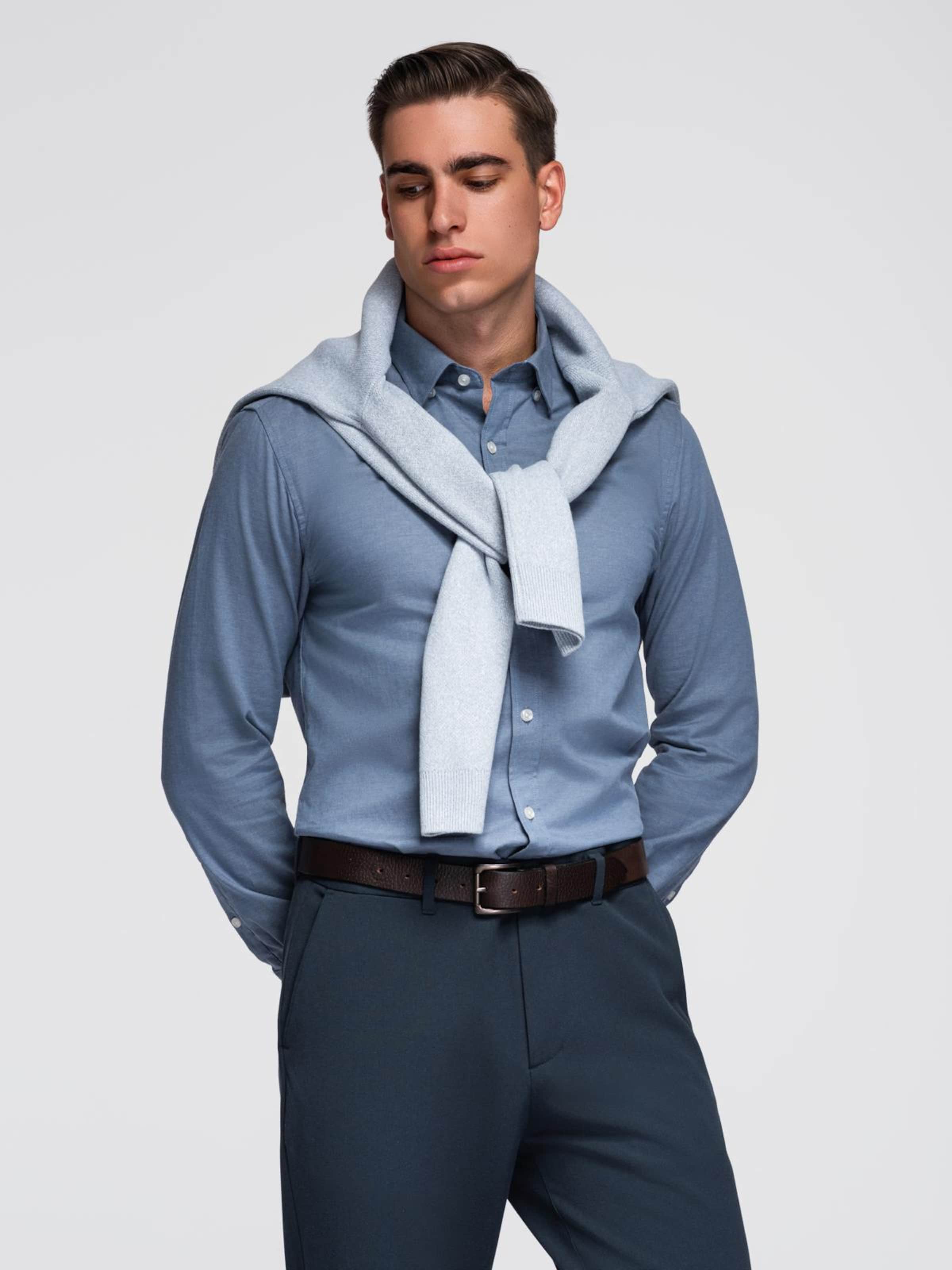 Ombre Рубашка на пуговицах Slim fit 'OM-SHCS-0175' в цвете Opal
Ombre Рубашка на пуговицах Slim fit 'OM-SHCS-0175' в цвете Opal