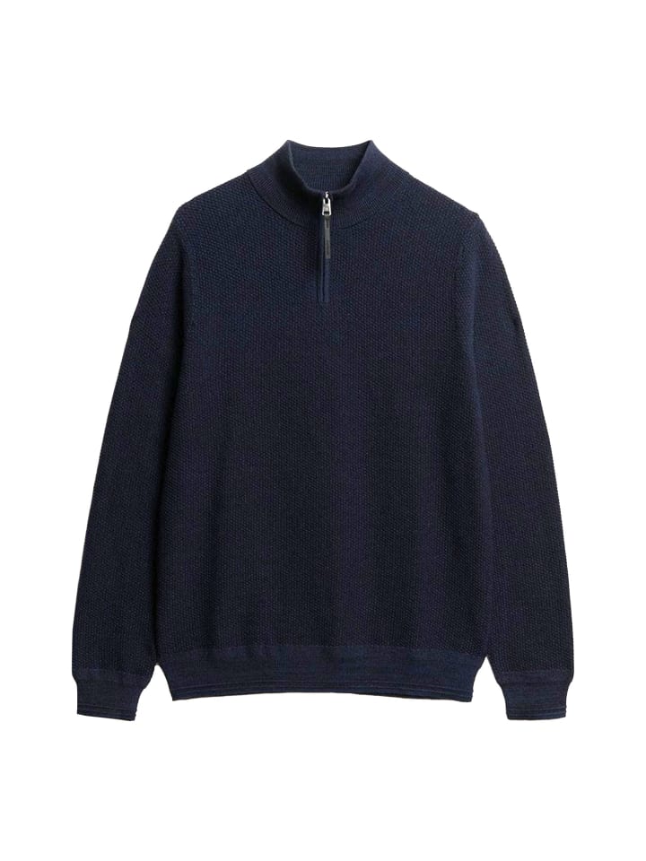 Темно-синий вязаный свитер Superdry
Темно-синий вязаный свитер Superdry