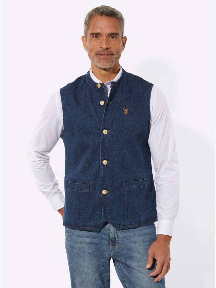 Sieh an! Традиционный жилет темно-синего цвета
Sieh an! Традиционный жилет темно-синего цвета