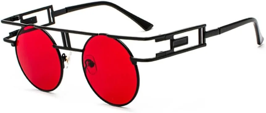 Круглые солнцезащитные очки из сплава для женщин и мужчин, с большой оправой, зеркальные, в стиле стимпанк, с защитой от УФ-излучения UV400 MTZJH, C21black-red
Круглые солнцезащитные очки из сплава для женщин и мужчин, с большой оправой, зеркальные, в стиле стимпанк, с защитой от УФ-излучения UV400 MTZJH, C21black-red