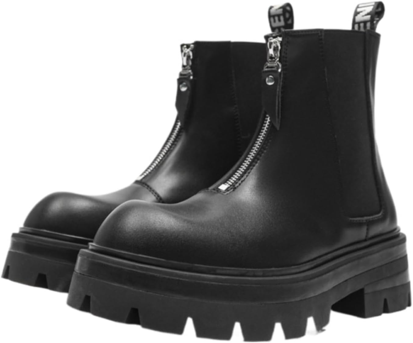 Мужские ботинки Челси с передней молнией, комбинированная кожа, классический круглый носок, удобные Jingsmnx, черный
Мужские ботинки Челси с передней молнией, комбинированная кожа, классический круглый носок, удобные Jingsmnx, черный