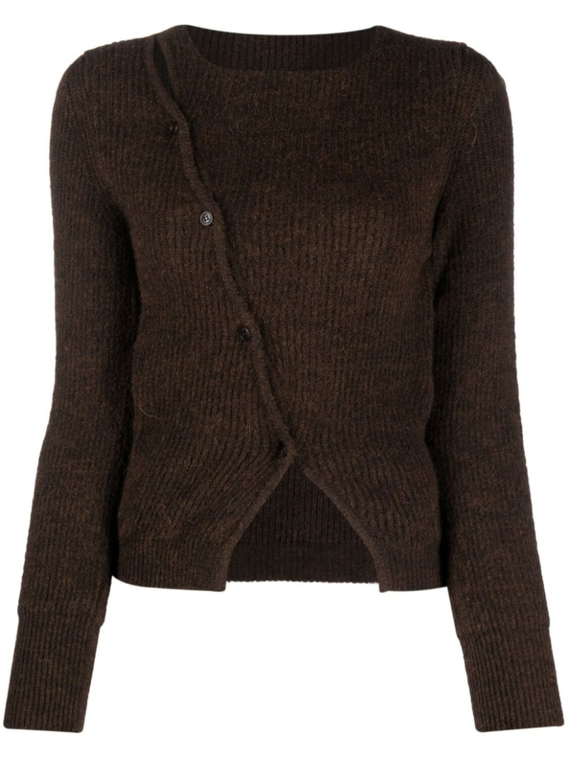 Jacquemus кардиган Le Maille Pau асимметричного кроя, коричневый
Jacquemus кардиган Le Maille Pau асимметричного кроя, коричневый