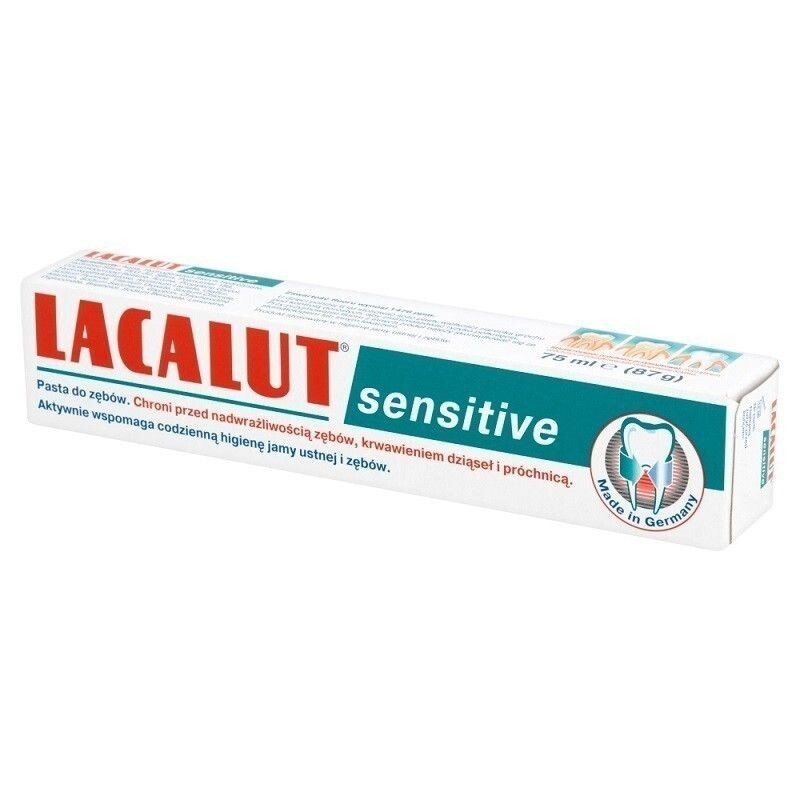 Lacalut Sensitive Зубная паста, 75 ml
Lacalut Sensitive Зубная паста, 75 ml
