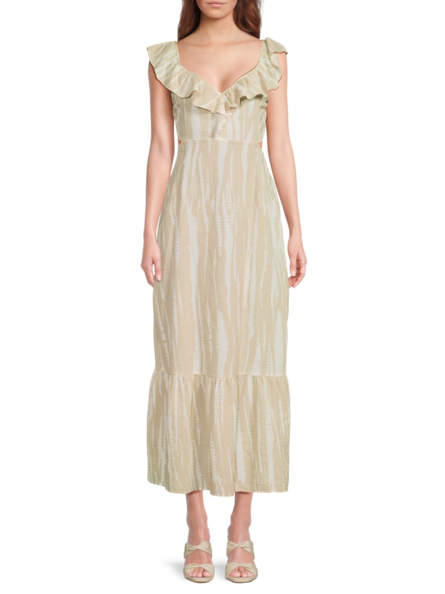 Платье миди с вырезом и принтом Vero Moda, бежевый
Платье миди с вырезом и принтом Vero Moda, бежевый