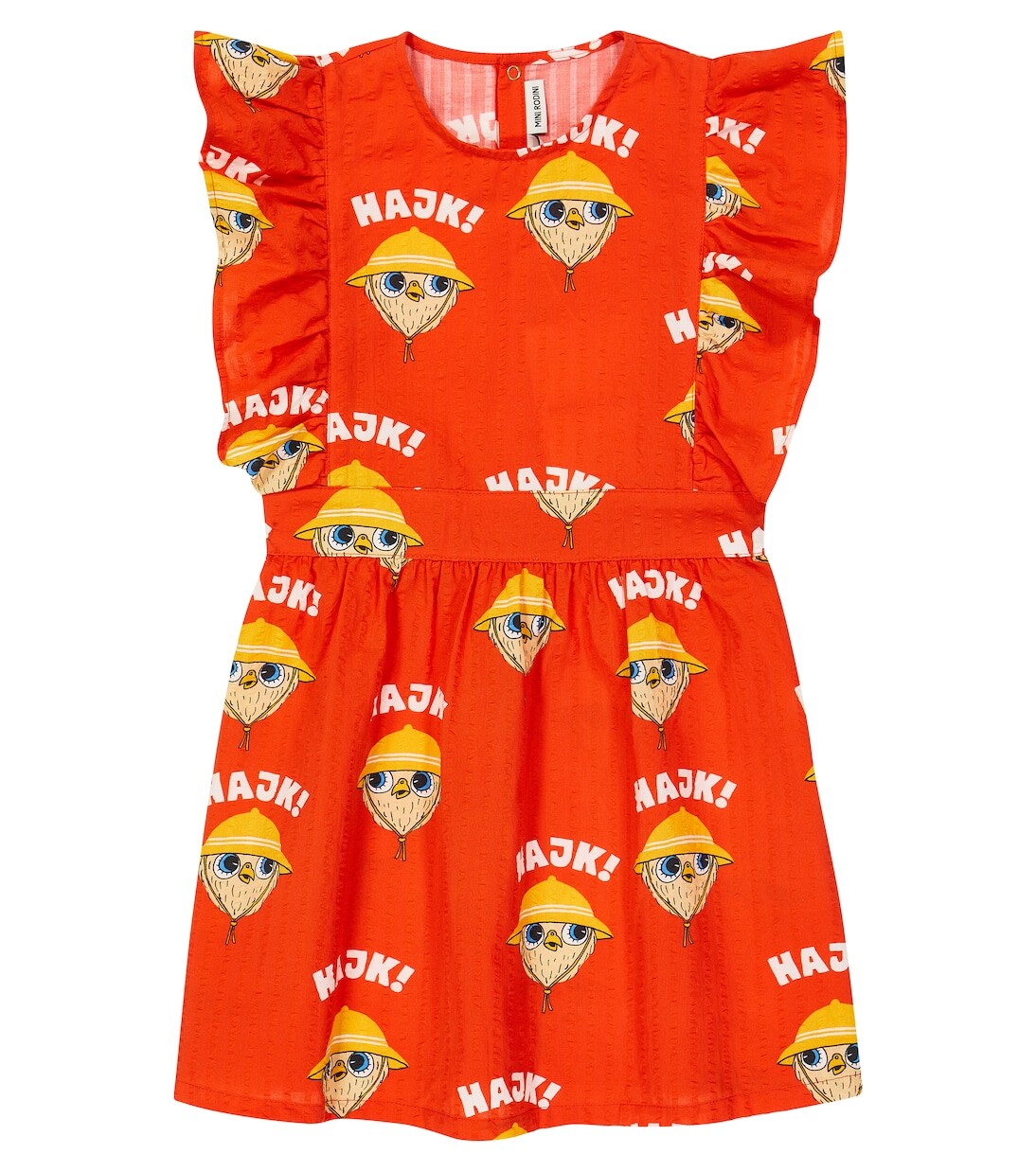 Хлопковое платье с оборками Mini Rodini, красный
Хлопковое платье с оборками Mini Rodini, красный