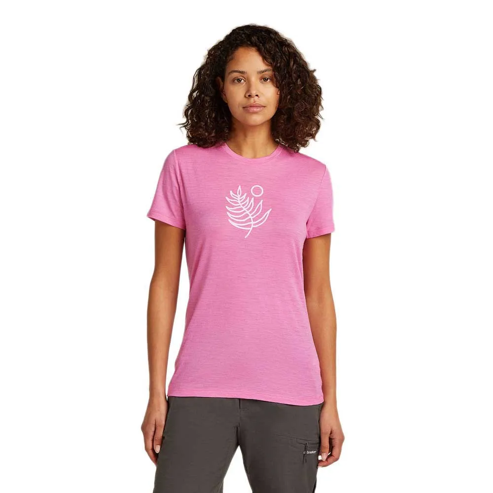 Футболка с коротким рукавом Icebreaker Merino 150 Tech Lite Fresh Fern, розовый 
Футболка с коротким рукавом Icebreaker Merino 150 Tech Lite Fresh Fern, розовый