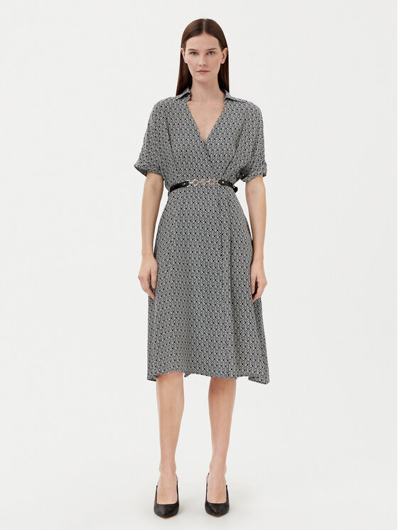 Платье на каждый день обычный крой FR25SD2012W413O9 Fracomina, черный 
Платье на каждый день обычный крой FR25SD2012W413O9 Fracomina, черный