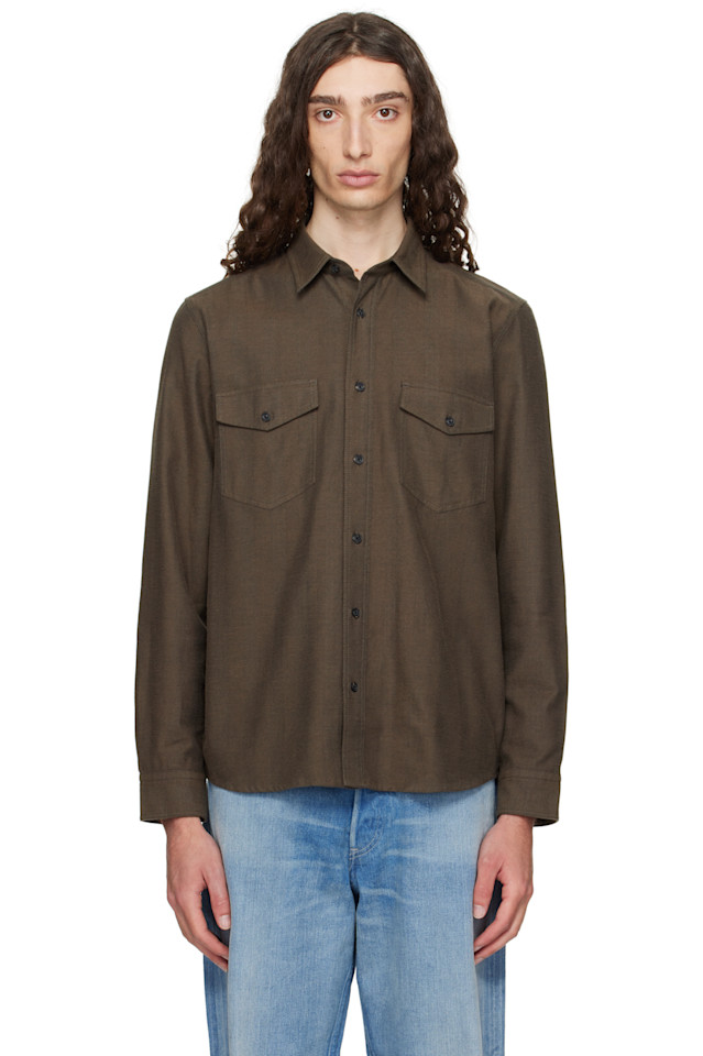 Рубашка с клапаном на кармане Hugo, коричневый
Рубашка с клапаном на кармане Hugo, коричневый