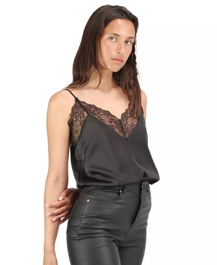 Женская кружевная майка Friday Nights Belle & Bloom, черный 
Женская кружевная майка Friday Nights Belle & Bloom, черный