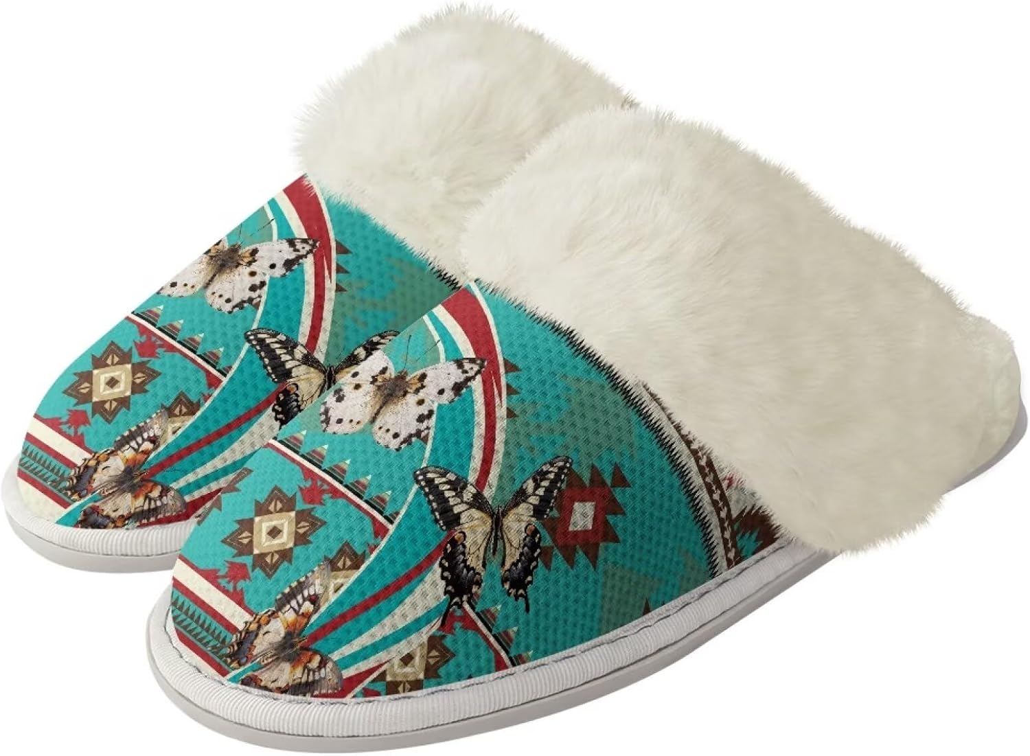 Тапочки Watdotory для женщин и мужчин, удобные, легкие, зимние, теплые домашние тапочки унисекс, с нескользящей плюшевой подошвой, для ванной, отеля и дома, с резиновой подошвой, Aztec Western Butterfly
Тапочки Watdotory для женщин и мужчин, удобные, легкие, зимние, теплые домашние тапочки унисекс, с нескользящей плюшевой подошвой, для ванной, отеля и дома, с резиновой подошвой, Aztec Western Butterfly