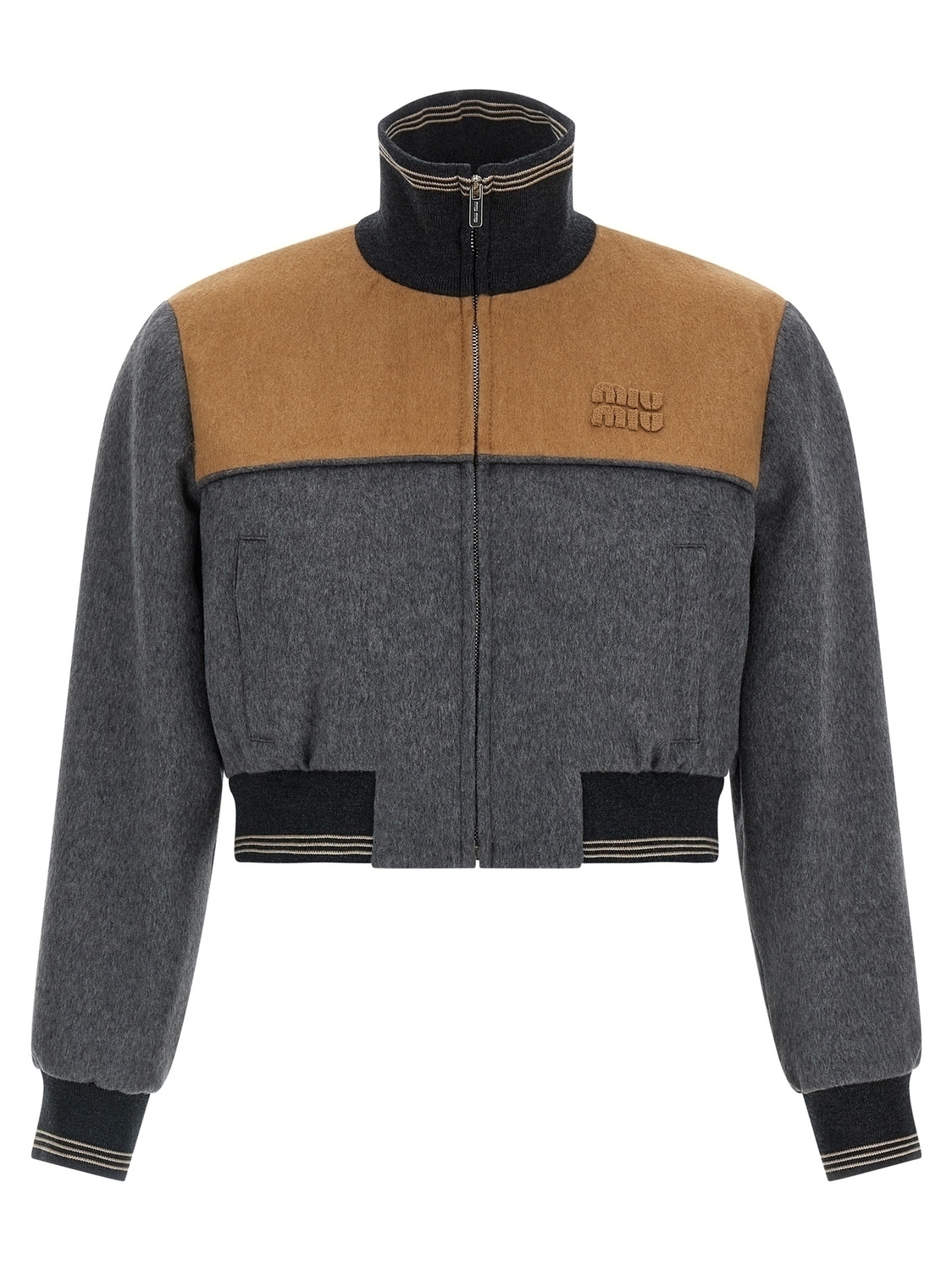 Бомбер из велюра MIU MIU, мультиколор
Бомбер из велюра MIU MIU, мультиколор