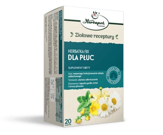 Herbapol, Чай Фикс для легких, 20х2 г
Herbapol, Чай Фикс для легких, 20х2 г