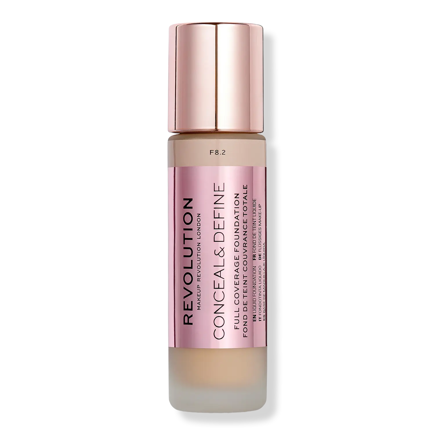 Тональный крем Conceal & Define с полным покрытием Revolution Beauty, F8.2 (for medium skin tones w/ a yellow undertone)
Тональный крем Conceal & Define с полным покрытием Revolution Beauty, F8.2 (for medium skin tones w/ a yellow undertone)