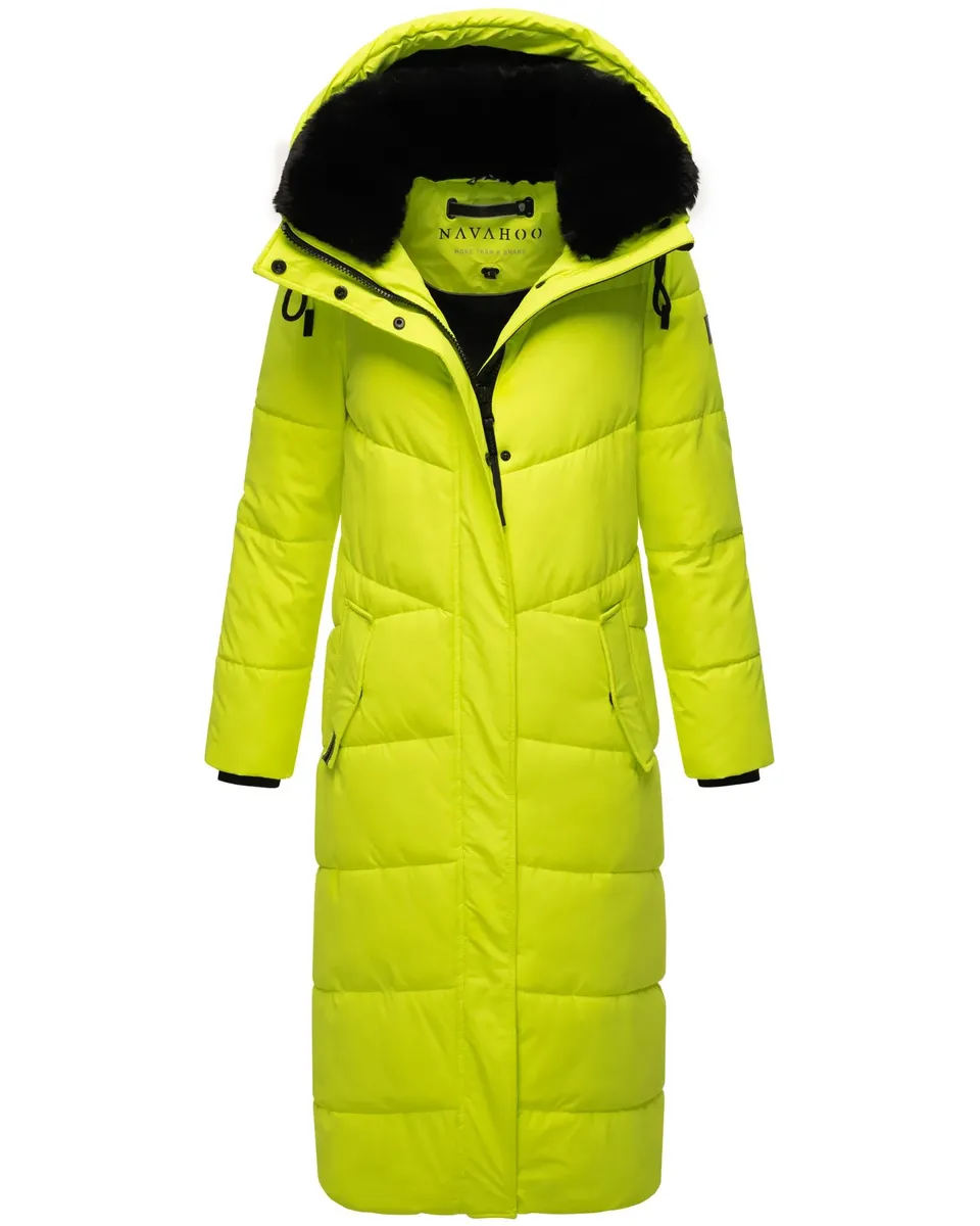 Стеганое пальто Наваху "Eyecatcher XIV", женское зимнее пальто со съемным воротником из искусственного меха Navahoo, зеленый 
Стеганое пальто Наваху "Eyecatcher XIV", женское зимнее пальто со съемным воротником из искусственного меха Navahoo, зеленый