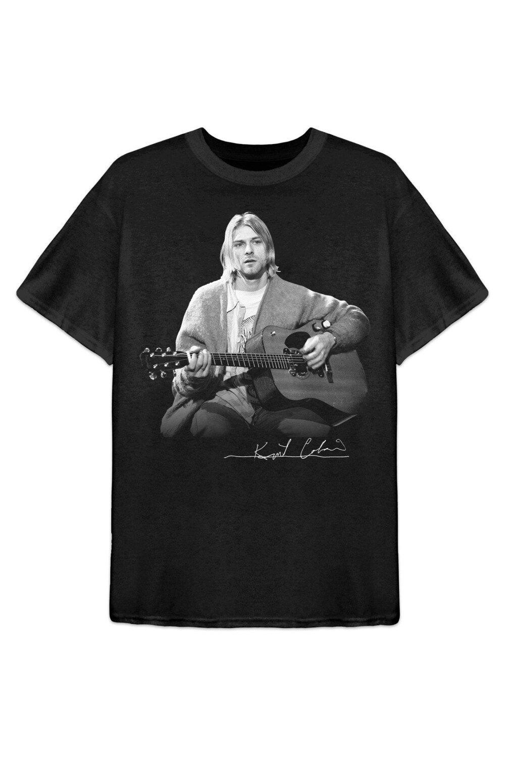 Хлопковая футболка для фотосессии с гитарой Live Kurt Cobain, черный
Хлопковая футболка для фотосессии с гитарой Live Kurt Cobain, черный