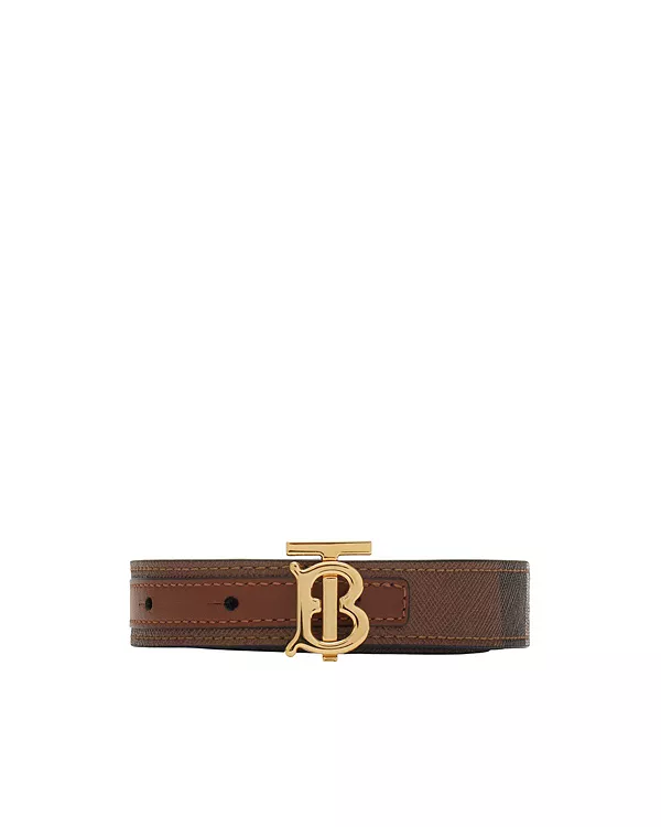 Двусторонний ремень TB из клетчатой и кожаной ткани. Burberry, коричневый
Двусторонний ремень TB из клетчатой и кожаной ткани. Burberry, коричневый