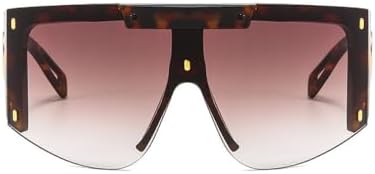 Мужские солнцезащитные очки-маска для женщин, модные цельные квадратные солнцезащитные очки для мужчин и женщин, большие очки с защитой от УФ-излучения UV400 MTZJH, Leopard Brown
Мужские солнцезащитные очки-маска для женщин, модные цельные квадратные солнцезащитные очки для мужчин и женщин, большие очки с защитой от УФ-излучения UV400 MTZJH, Leopard Brown