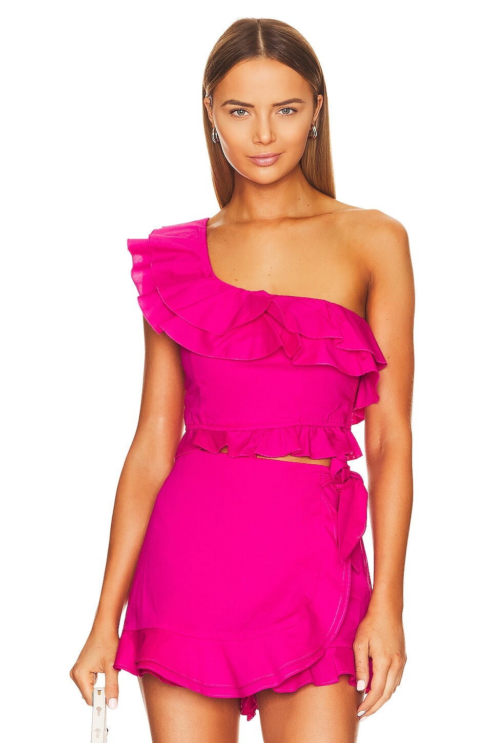 Топ Show Me Your Mumu x REVOLVE Leni Ruffle, цвет Hot Pink
Топ Show Me Your Mumu x REVOLVE Leni Ruffle, цвет Hot Pink
