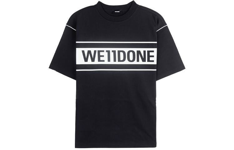 Футболка унисекс черная We11Done, черный
Футболка унисекс черная We11Done, черный