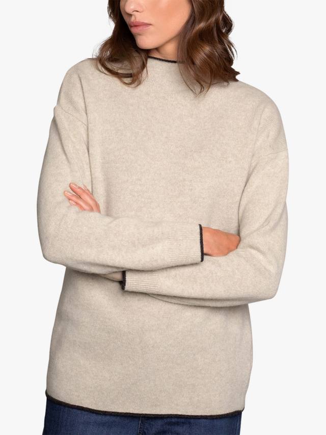 Джемпер из мериносовой шерсти с воротником-воронкой из войлока Celtic & Co., цвет Oatmeal/Charcoal
Джемпер из мериносовой шерсти с воротником-воронкой из войлока Celtic & Co., цвет Oatmeal/Charcoal