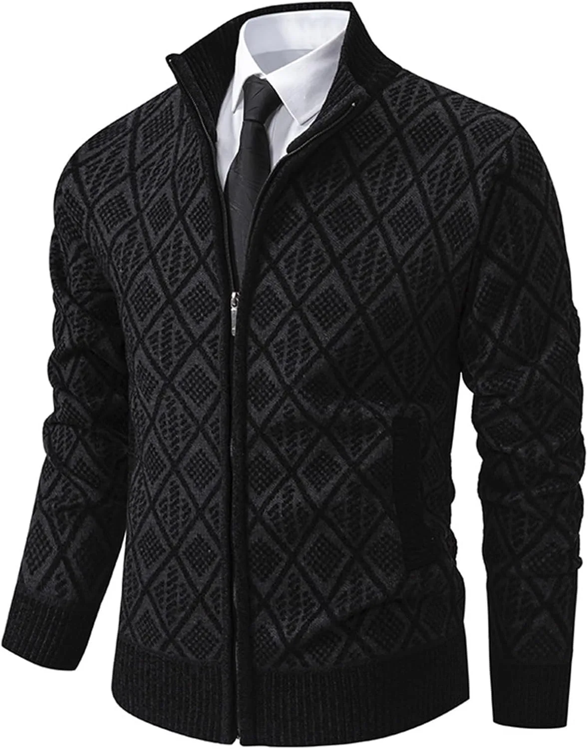 Мужской кардиган с молнией Slim Fit
Мужской кардиган с молнией Slim Fit
