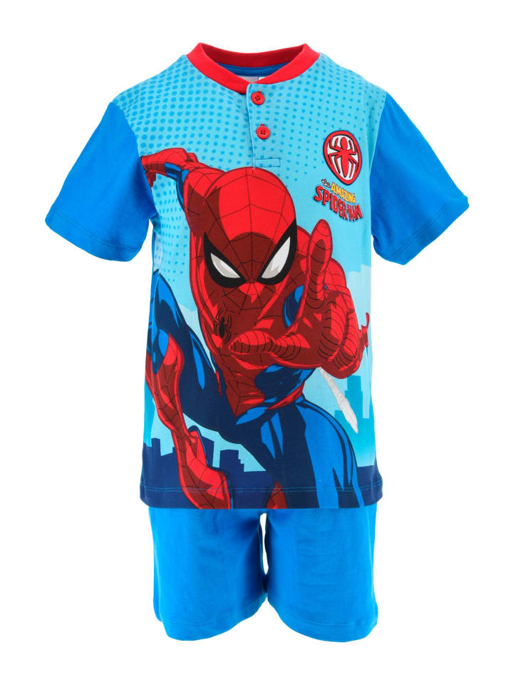 Spiderman Детская короткая пижама с изображением Человека-паука, синяя
Spiderman Детская короткая пижама с изображением Человека-паука, синяя