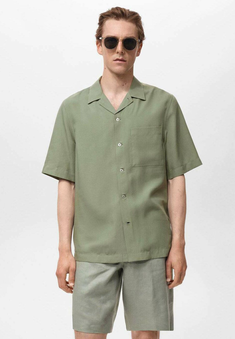 Рубашка Mango, зеленый
Рубашка Mango, зеленый