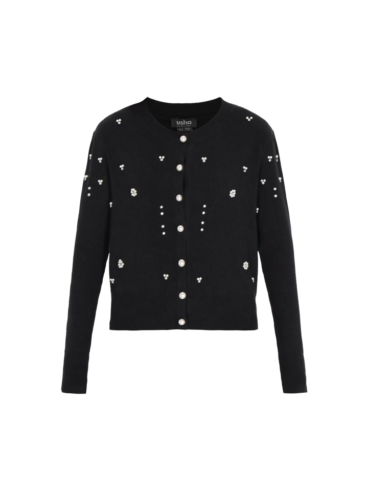 Usha BLACK LABEL Женский кардиган черного цвета
Usha BLACK LABEL Женский кардиган черного цвета