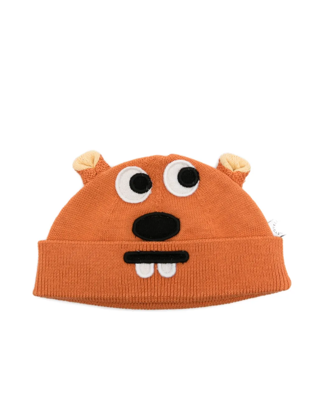 Вязаная шапка-бини с ушками Stella McCartney Kids, оранжевый
Вязаная шапка-бини с ушками Stella McCartney Kids, оранжевый