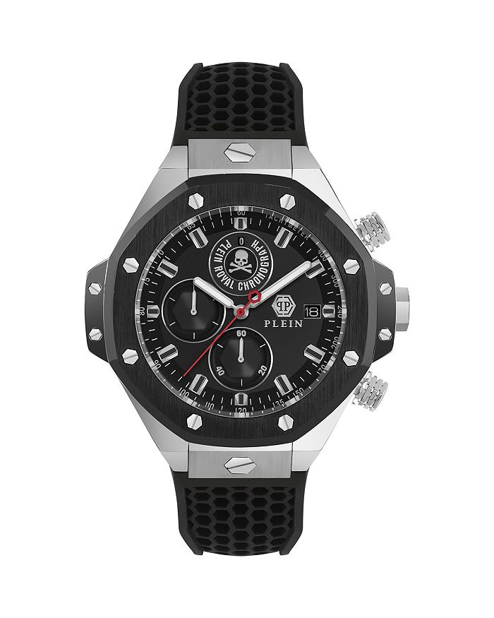Plein Royal Chronograph, 46 мм PHILIPP PLEIN, черный
Plein Royal Chronograph, 46 мм PHILIPP PLEIN, черный