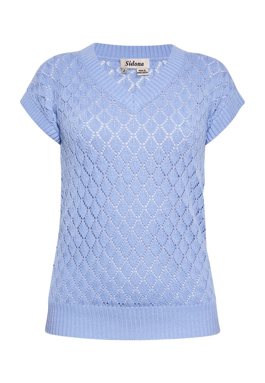 Тонкий вязаный свитер Sidona Sweater, синий
Тонкий вязаный свитер Sidona Sweater, синий