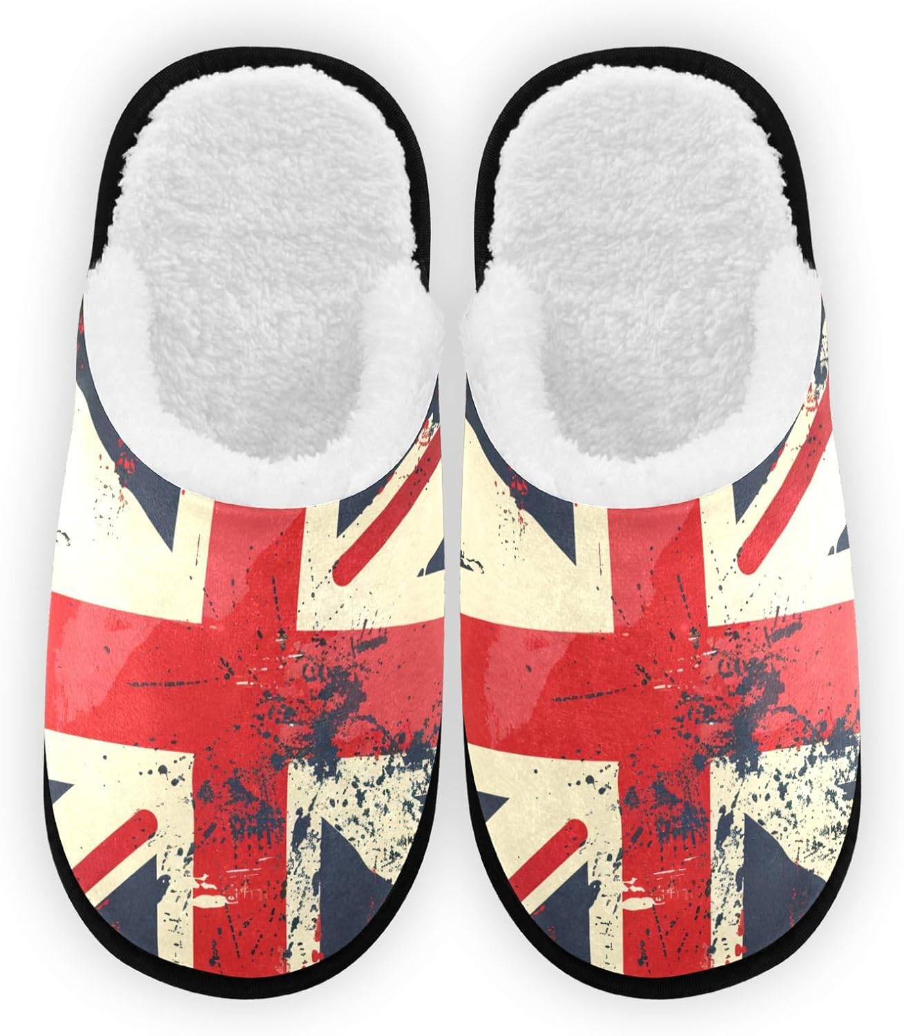 Тапочки FENOCHE с британским флагом, ретро-стиль, плюшевые, для женщин и мужчин, теплые, удобные, для путешествий и SPA, нескользящие домашние тапочки, Multicolor
Тапочки FENOCHE с британским флагом, ретро-стиль, плюшевые, для женщин и мужчин, теплые, удобные, для путешествий и SPA, нескользящие домашние тапочки, Multicolor