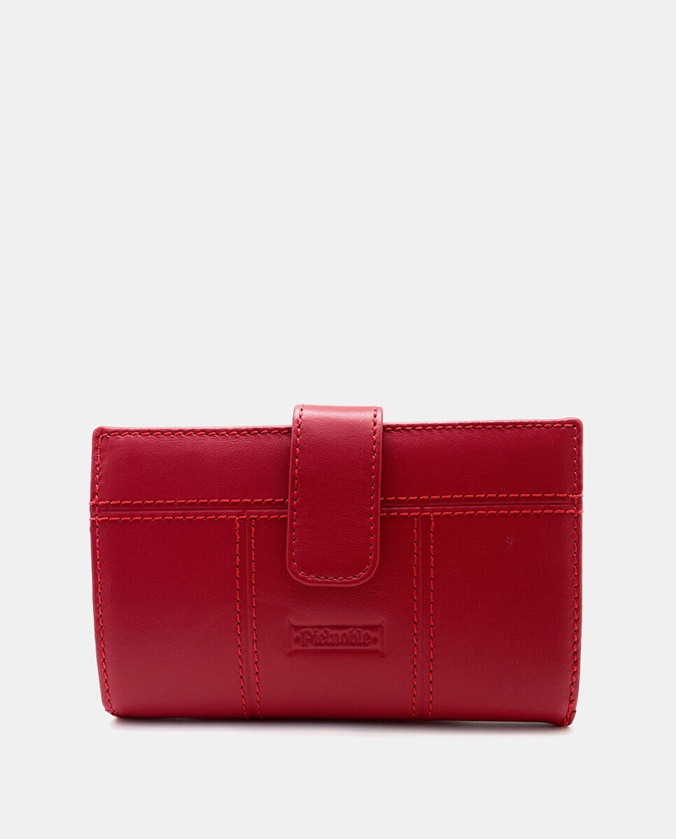 Маленький красный кожаный кошелек с внутренним отделением для карточек Pielnoble, красный
Маленький красный кожаный кошелек с внутренним отделением для карточек Pielnoble, красный