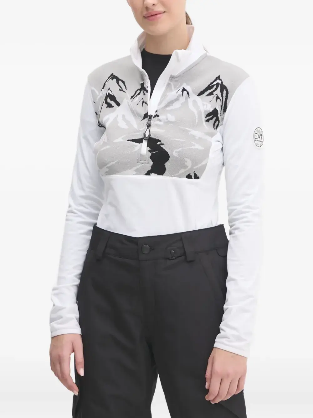 Топ с жаккардовым узором Ea7 Emporio Armani, белый
Топ с жаккардовым узором Ea7 Emporio Armani, белый