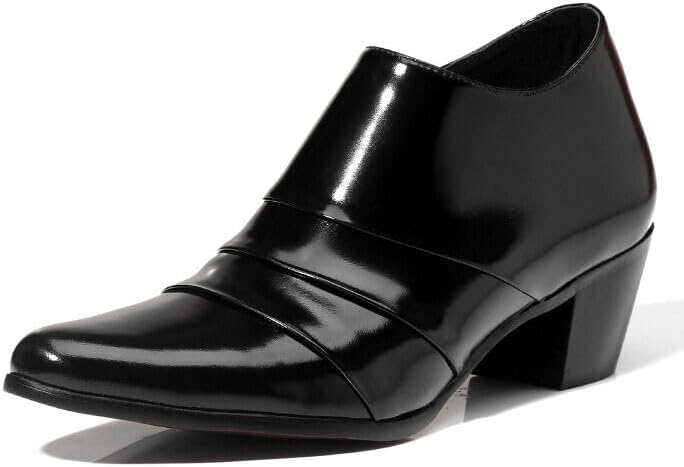 Мужские туфли из натуральной кожи с кубинским каблуком, острым носком, для формального и повседневного ношения Waolsu, черный
Мужские туфли из натуральной кожи с кубинским каблуком, острым носком, для формального и повседневного ношения Waolsu, черный