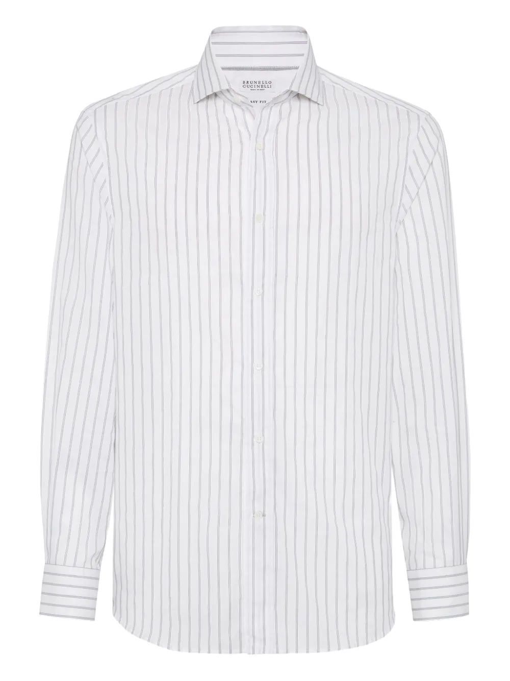 Рубашка в полоску Brunello Cucinelli, белый
Рубашка в полоску Brunello Cucinelli, белый