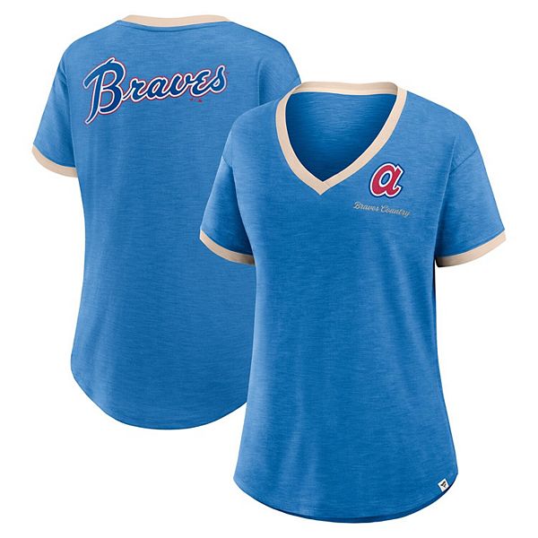 Женская футболка v-neck royal atlanta braves binge worthy stadium slub Fanatics
Женская футболка v-neck royal atlanta braves binge worthy stadium slub Fanatics