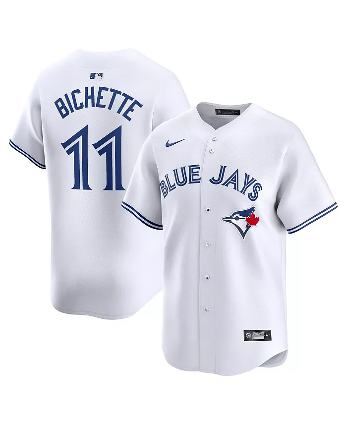 Мужская белая домашняя лимитированная джерси Toronto Blue Jays с именем Bo Bichette Nike
Мужская белая домашняя лимитированная джерси Toronto Blue Jays с именем Bo Bichette Nike