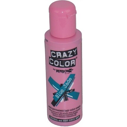 Стойкая крем-краска для волос № 67 Голубой нефрит 100мл, Crazy Color
Стойкая крем-краска для волос № 67 Голубой нефрит 100мл, Crazy Color