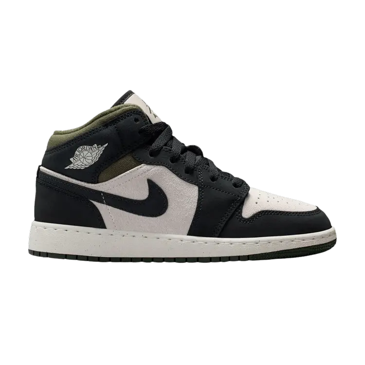Кроссовки Air Jordan 1 Mid SE GS, Medium Olive Off Noir 
Кроссовки Air Jordan 1 Mid SE GS, Medium Olive Off Noir