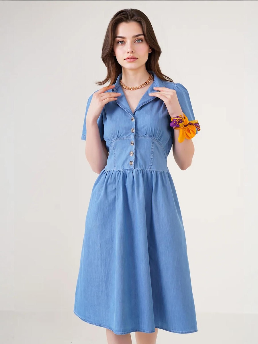 Платье-рубашка Hiccup, Blue Denim
Платье-рубашка Hiccup, Blue Denim