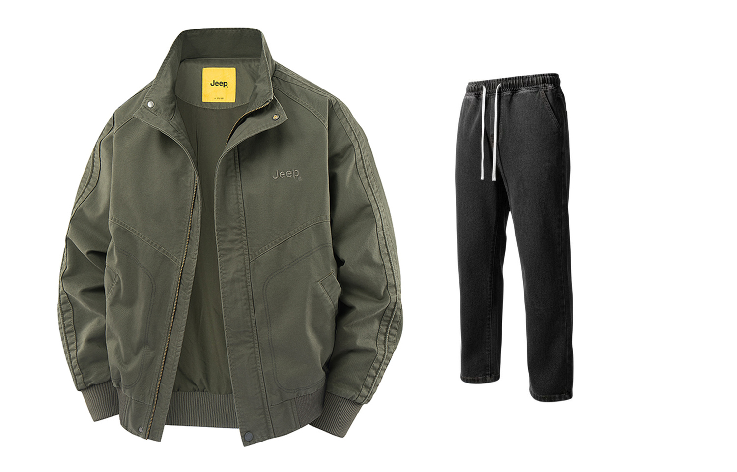 Повседневная спортивная одежда для мужчин с воротником стойкой, умеренный фасон Jeep, army зеленый+черный серый fleece-lined jeans
Повседневная спортивная одежда для мужчин с воротником стойкой, умеренный фасон Jeep, army зеленый+черный серый fleece-lined jeans