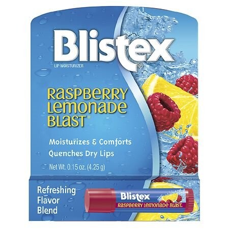 Blistex, Увлажняющий бальзам для губ, Малиновый лимонадный взрыв
Blistex, Увлажняющий бальзам для губ, Малиновый лимонадный взрыв