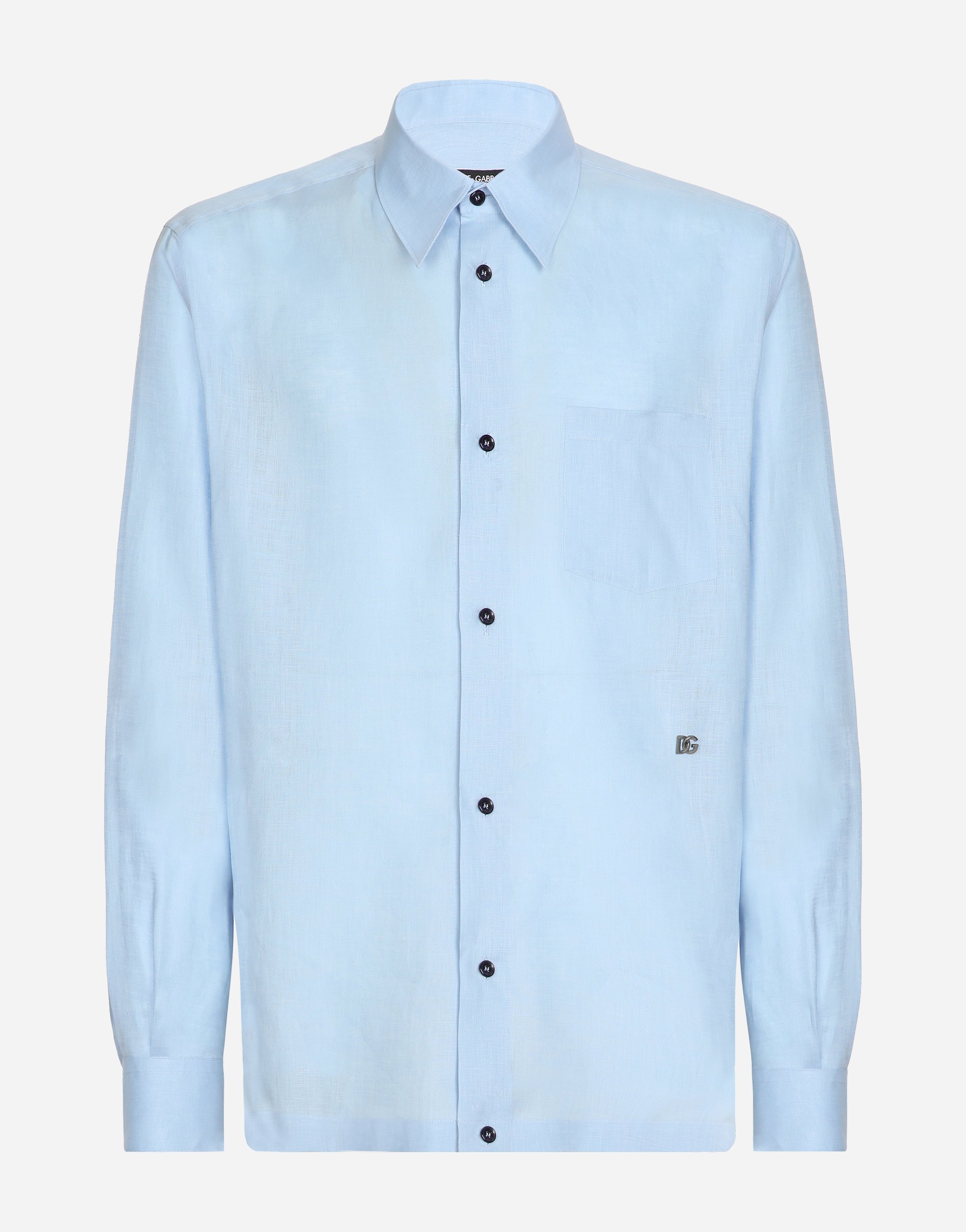 Льняная гавайская рубашка с фурнитурой dg Dolce & Gabbana, лазурный
Льняная гавайская рубашка с фурнитурой dg Dolce & Gabbana, лазурный