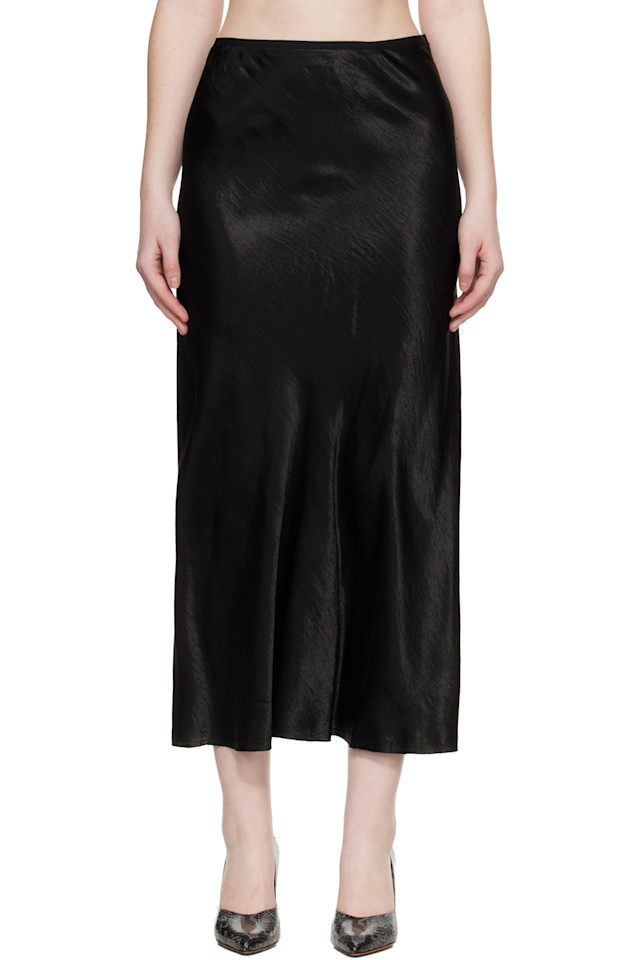Атласная юбка миди Maison Margiela, черный
Атласная юбка миди Maison Margiela, черный