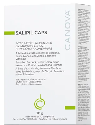 Canova Salipil Caps Добавка для кожи, 30 таблеток для регулирования кожного сала 
Canova Salipil Caps Добавка для кожи, 30 таблеток для регулирования кожного сала