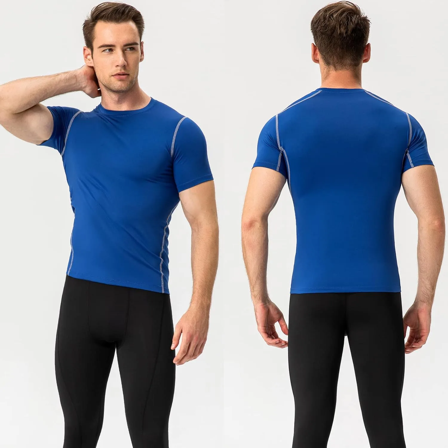 SPVISE Мужская компрессионная футболка с коротким рукавом для тренировок
SPVISE Мужская компрессионная футболка с коротким рукавом для тренировок