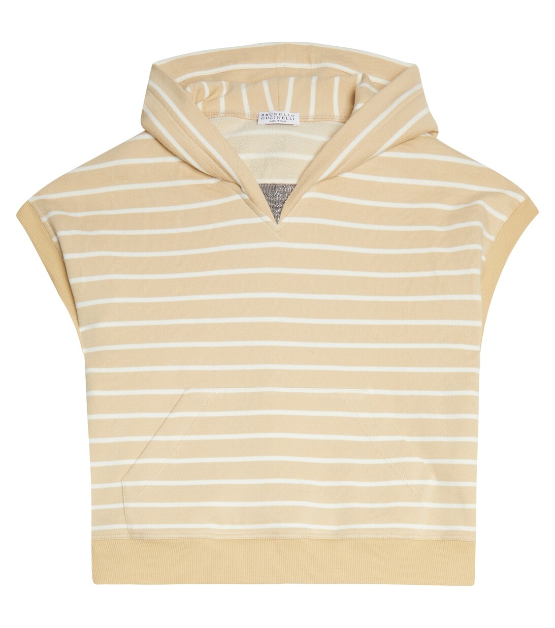 Хлопковый жилет Brunello Cucinelli, бежевый 
Хлопковый жилет Brunello Cucinelli, бежевый